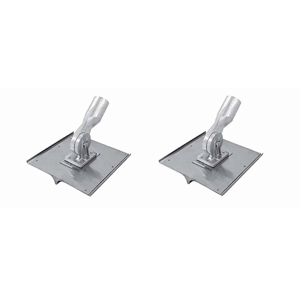 Kraft Tool Co. CC030 10 in. x 10 in. Stainless Steel Walking Seamer Groover with Threaded Handle Socket, 2PK - CC030-2