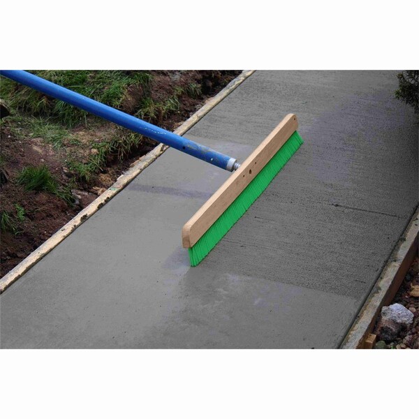 Marshalltown Wood Backed Concrete Brooms, Nylon Concrete Broom, Texture Broom, 24 inch Broom - 6560