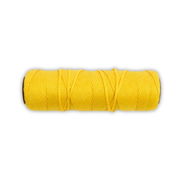 Marshalltown Mason's Line, Archaeology Line, Braided Nylon, 500 feet Line, #18, Yellow - 624