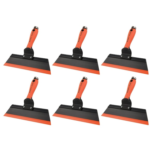 Kraft Tool Co. GG242 12 in. Squeegee Trowel with ProForm Soft Grip Handle, 6PK - GG242-6