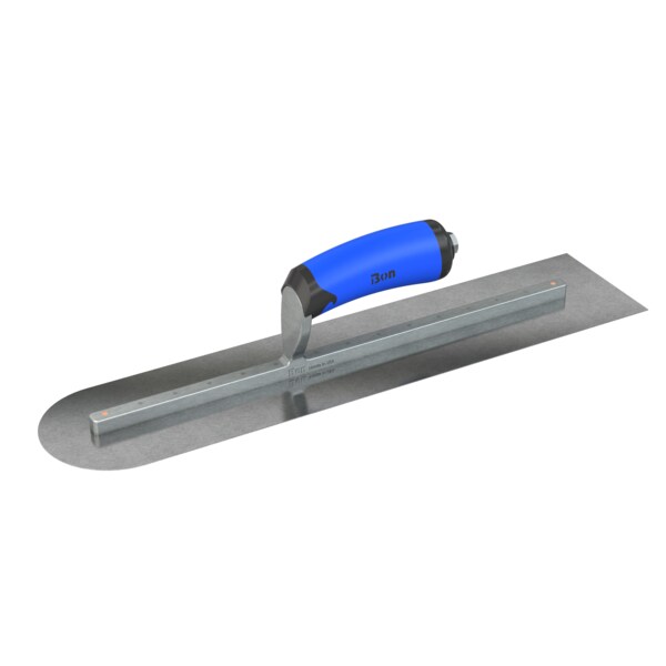 Steel City Trowels By Bon el, Square/Round End, Carbon Steel, 18 X 4, Comfort Grip - 67-262