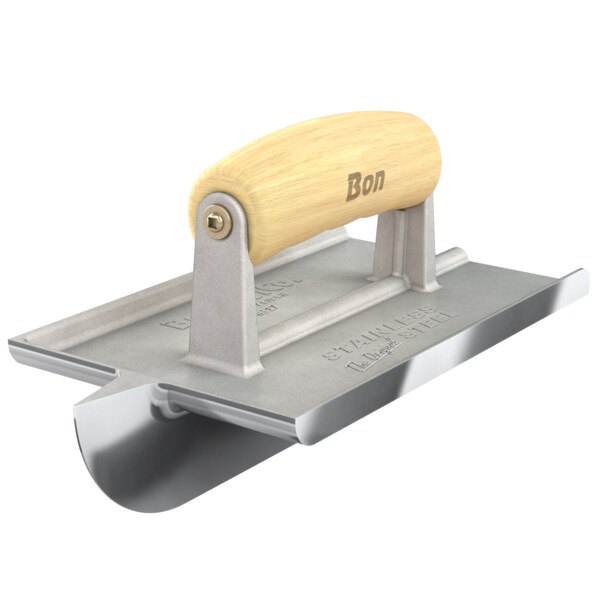Bon Tool Groover, Bullet, SS, 7 1/2" X 4 1/2" Bit 1 1/2" X 1/2" Wood Handle - 89-317
