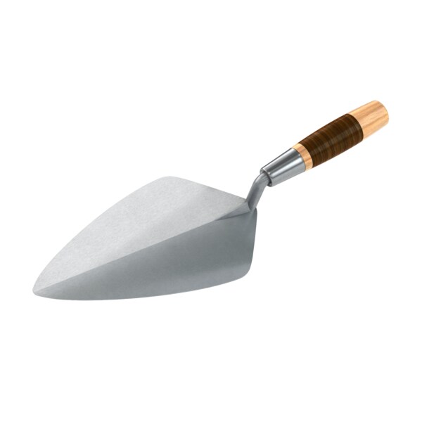 Bon Tool Bon 72-605 Brick Trowel Forged 10" Wide London Leather Handle - 72-605