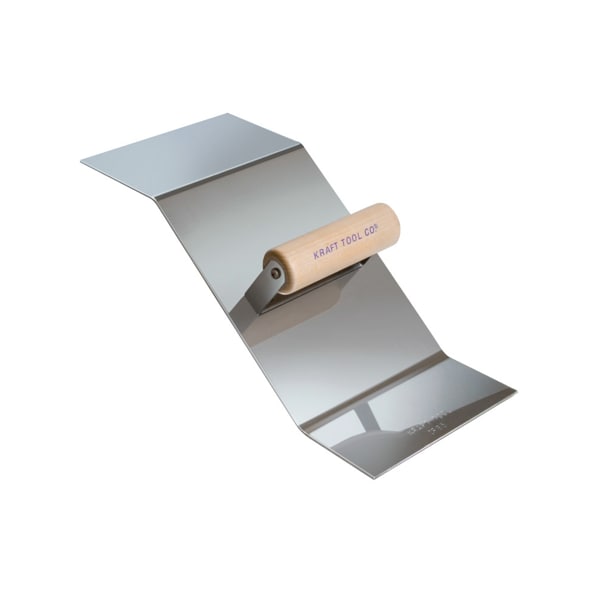Kraft Tool Stainless Steel Curb Tool, 3/4"R Curb/Gu - CF651PF
