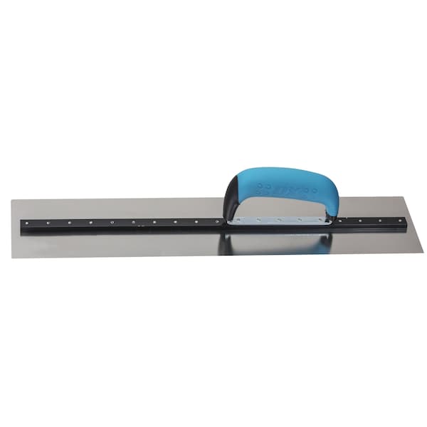 Ox Tools Pro SST Square Cement Finishing Trowel - OX Grip | 4.5" x 20" / 115mm x 508mm - OX-P018820