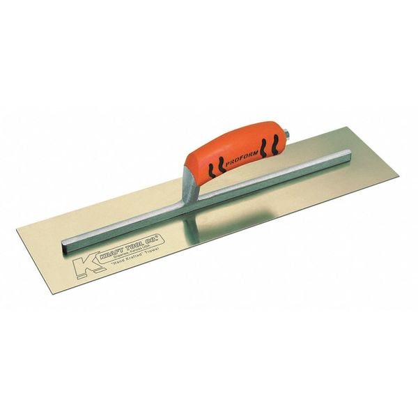 Kraft Tool Cement Trowel, Gold SS, 14x4", Pro-Form - CF541PF