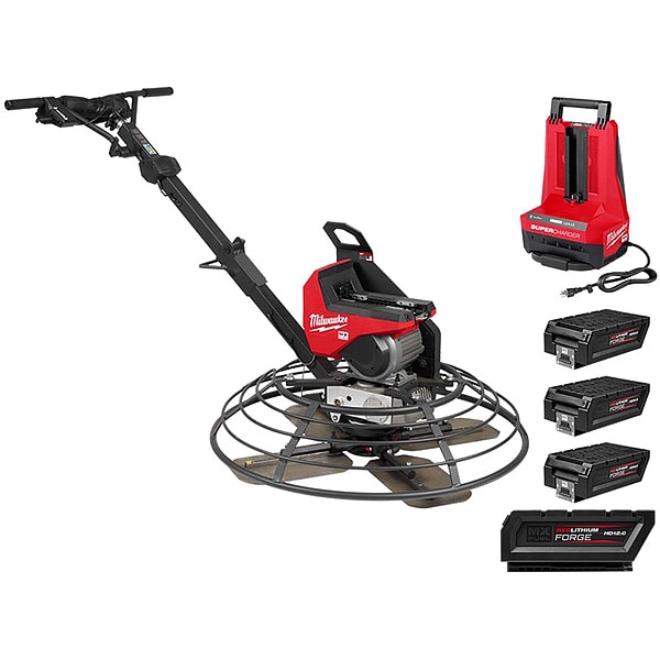 Milwaukee Tool MXF Edging Trowel + FORGE HD12.0 Battery - MXF336-3HD, MXFHD812