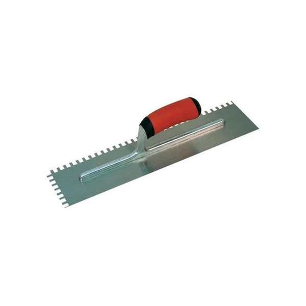 Tool NT670 11 x 4.5 in. Aluminum Alloy Notched Trowel - TO716570