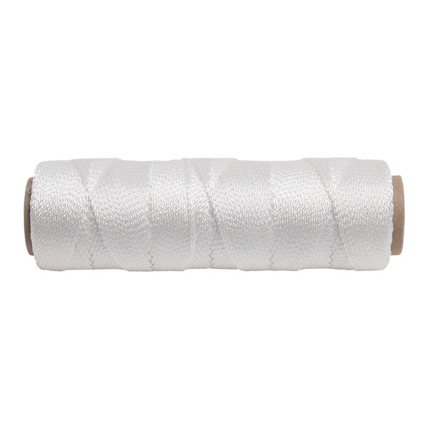 Marshalltown Mason's Line, Archaeology Line, Braided Nylon, 500 feet Line, #18, White - 623