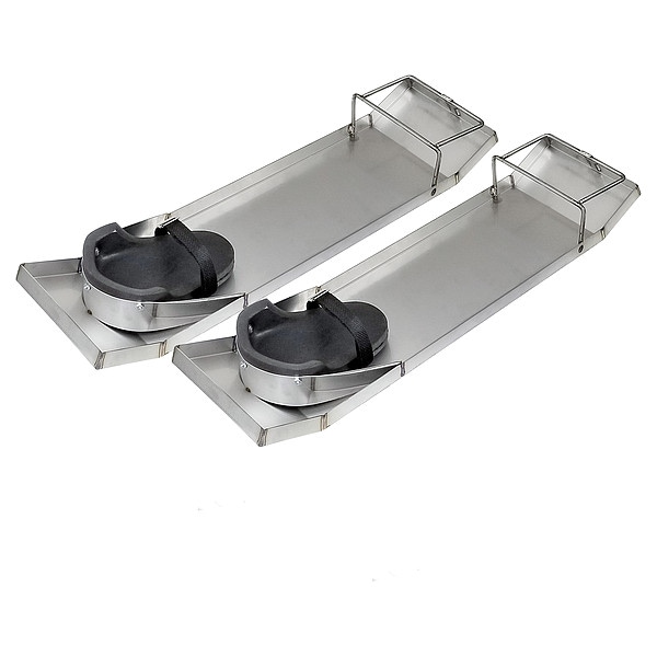 Kraft Tool Concrete Slider Knee Board, Stainless, Pr - CC162