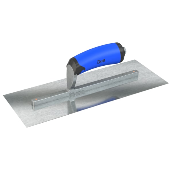 Steel City Trowels By Bon Finish Trowel, Square, Razor Stainless, 13 X 5, Comfort Grip - 67-308