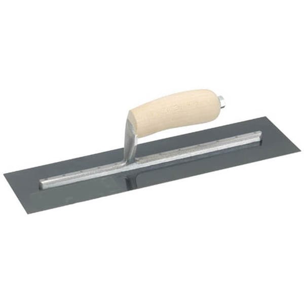Tool 4in. X 12in. Finishing Trowel With Curved Wood Handle - TO333408