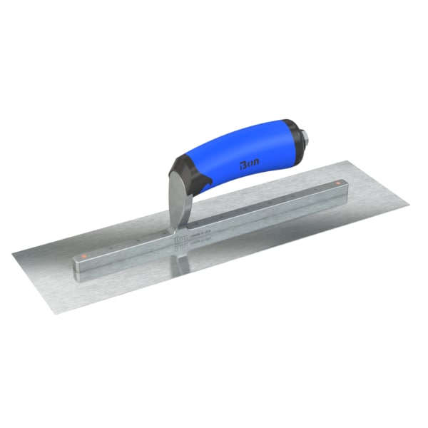 Steel City Trowels By Bon Finish Trowel, Square, Razor Stainless, 14 X 4, Comfort Grip - 67-309