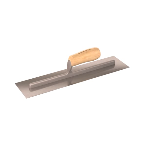Bon Tool Bon 82-292 Concrete Trowel, Steel 16" X 4" Wood Handle - 82-292