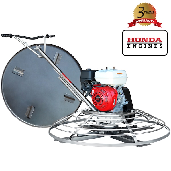 Tomahawk Power Concrete Power Trowel 5.5HP  Honda Combo Blades Float Pan Tool 36" - TPT36H