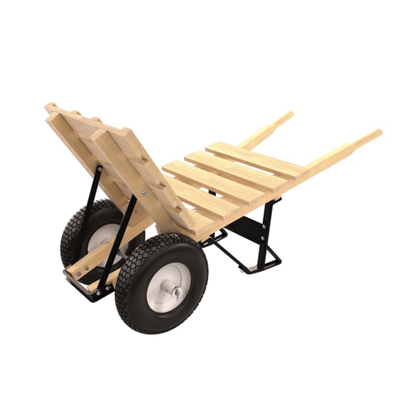 Bon Tool Bon 11-660 Brick And Tile Barrow, Double Knobby Tire Wood Handle - 11-660