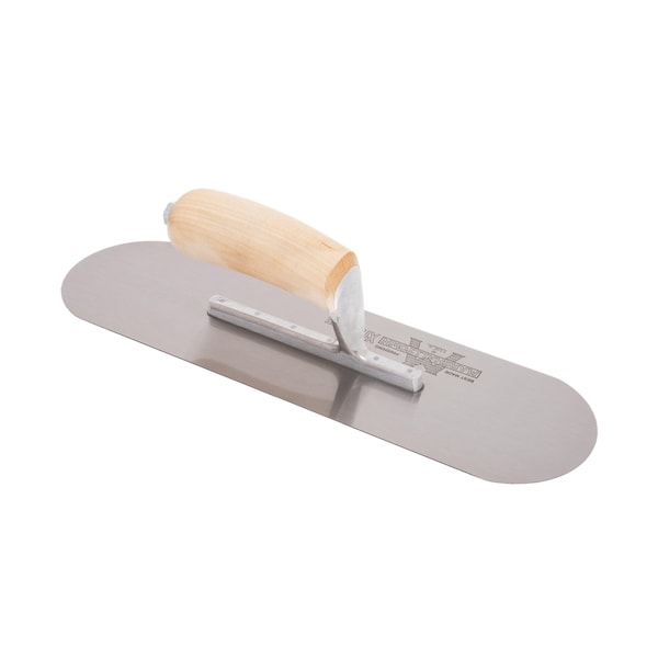 Marshalltown Pool Trowel, Carbon Steel, Concrete Trowel, 14 x 4 inch Trowel, 6 Rivets - SP14