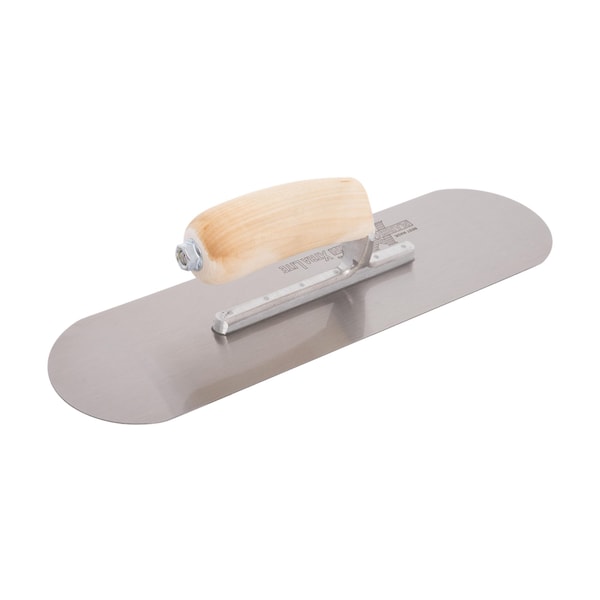 Marshalltown Pool Trowel, Carbon Steel, Concrete Trowel, 14 x 4 inch Trowel, 6 Rivets - SP14