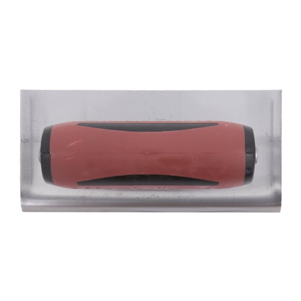 Marshalltown High Carbon Steel Hand Edger, Concrete Edger, Curved End Edger, 6 x 4 inch Edger, 3/8 in Radius - 156D