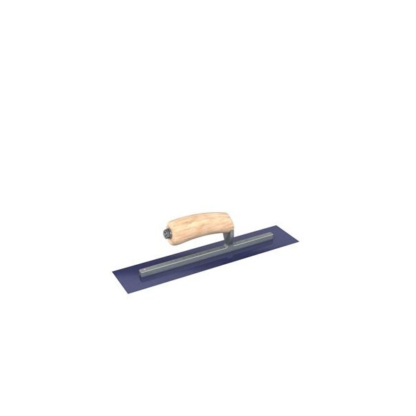 Steel City Trowels By Bon Bon 66-177 Finish Trowel, Square, Blue Steel, 14 X 3, Wood - 66-177