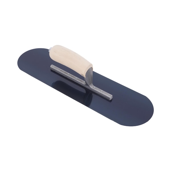 Qlt Pool Trowel, Blue Steel, Concrete Trowel, 16 x 4 1/2 inch Trowel, 8 Rivets - PT164B