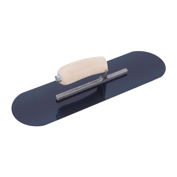 Qlt Pool Trowel, Blue Steel, Concrete Trowel, 16 x 4 1/2 inch Trowel, 8 Rivets - PT164B