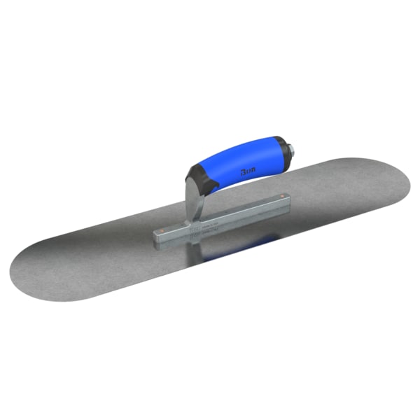 Steel City Trowels By Bon Bon 67-211 Pool Trowel, Carbon Steel, 20 X 5, Comfort Grip - 67-211