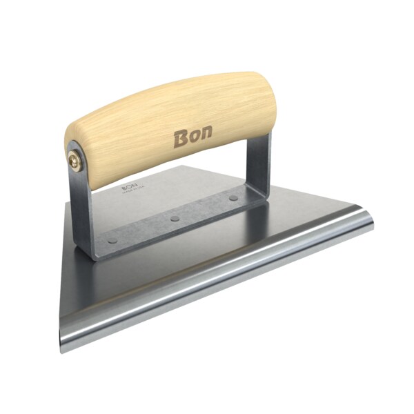 Bon Tool Tapered Edger, 8" To 3", 3/8" Radius 1/2" Lip Wood Handle - 12-831