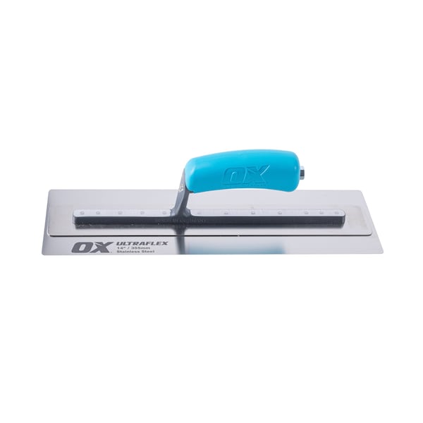 Ox Tools Pro Ultraflex Finishing Trowel | 14" x 4.25" / 355mm x 110mm - OX-P530114