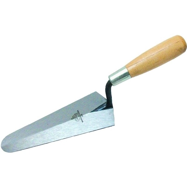 Marshalltown Gauging Trowel, 7 in L Blade, 3-3/8 in W Blade, HCS Blade, Wood Handle - 48