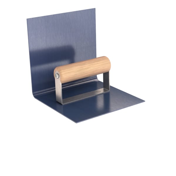Bon Tool Step Tool, Inside Blue Steel 6" X 6", 3/8" Radius 6" Lip Wood Handle - 82-230