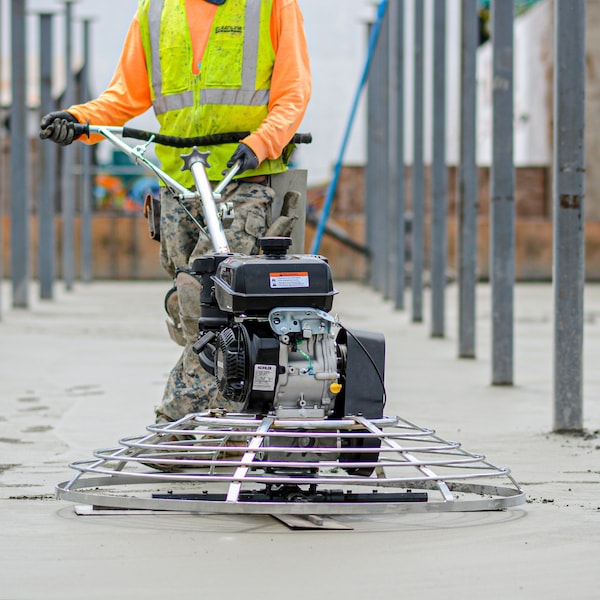 Jumping Jack 36" Power Trowel Edger with Kohler Engine for Cement Floor Surfaces - JXPT36K