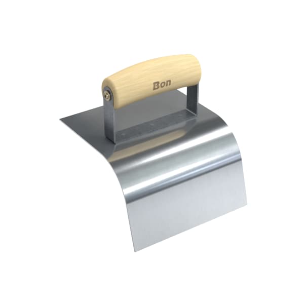 Bon Tool Bon 12-413 Curb Tool, 6" X 5", 2" Radius Wood Handle - 12-413