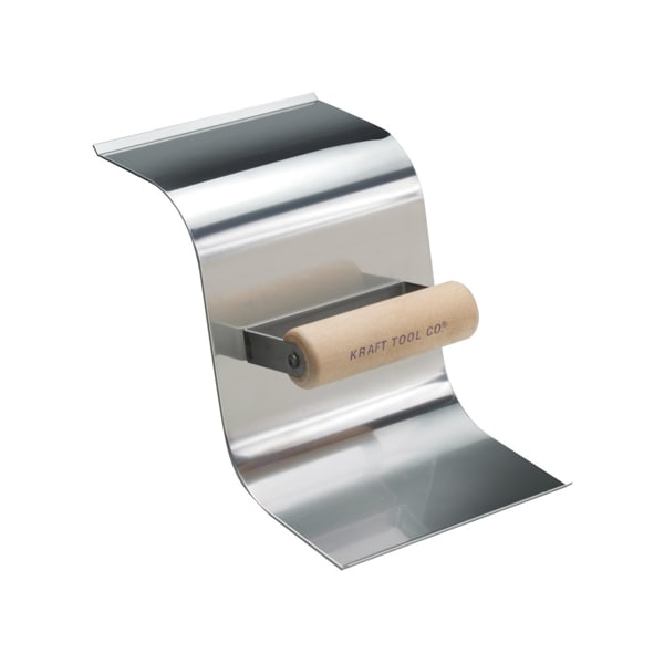 Kraft Tool Stainless Steel Curb Tool, 1-1/2"R Curb - CF650