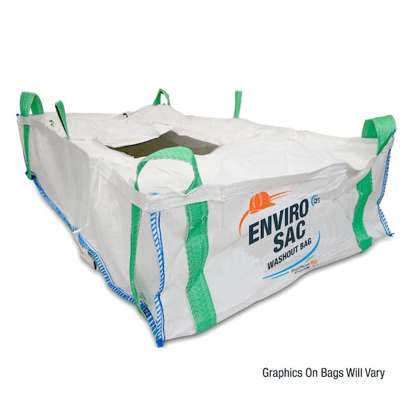 Concrete Pump Supply Large Hopper Washout Bag - Lined, L72'' x W42'' x H16'' - 1.2CY - BAG_PU_XL_LIN