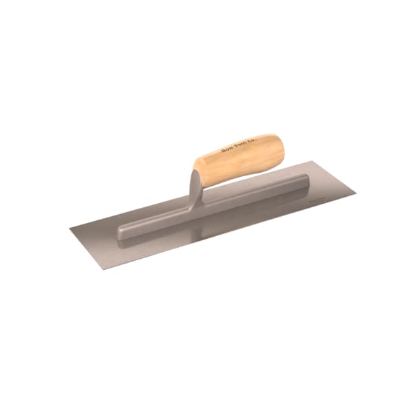 Bon Tool Bon 82-291 Concrete Trowel, Steel 14" X 4" Wood Handle - 82-291
