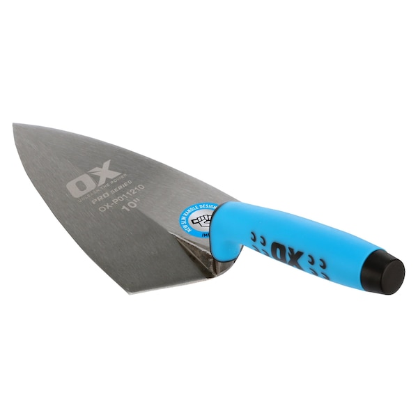 Ox Tools Pro Philadelphia Pattern Brick Trowel - OX Grip | 10" / 254mm - OX-P011210