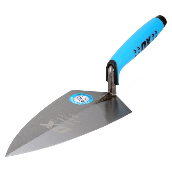 Ox Tools Pro Philadelphia Pattern Brick Trowel - OX Grip | 10" / 254mm - OX-P011210