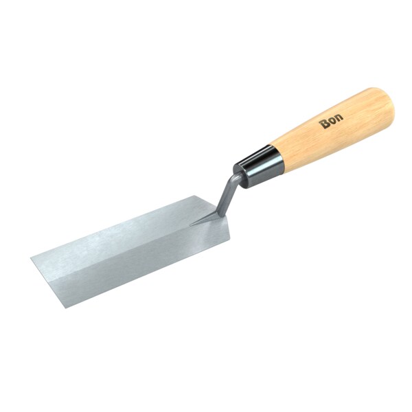Bon Tool Margin Trowel, Stainless Steel 5" X 1 1/2" Wood Handle - 70-152