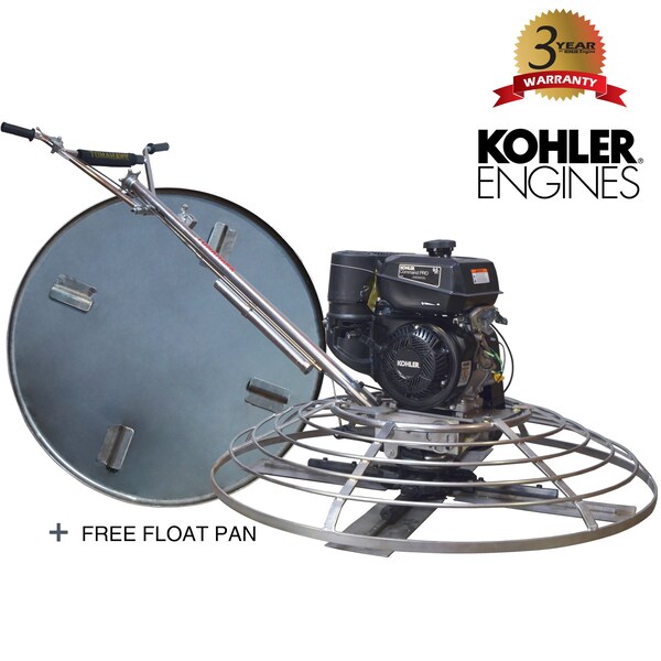 Jumping Jack 46" Power Trowel Edger with Kohler Engine for Cement Floor Surfaces - JXPT46K