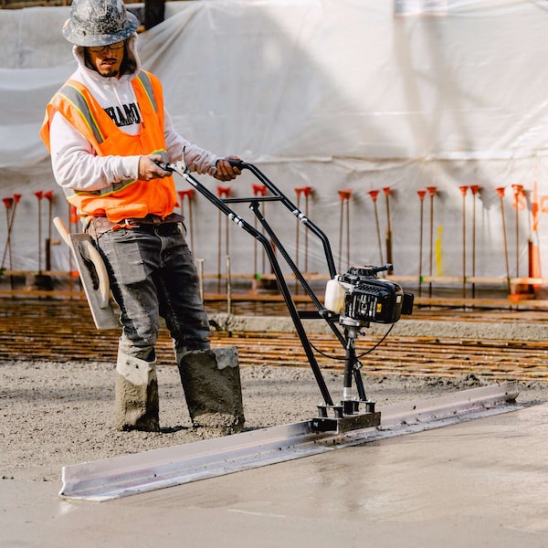 Tomahawk Power 4ft Aluminum Concrete Screed Blade Board Straight Edge - TSB4-E