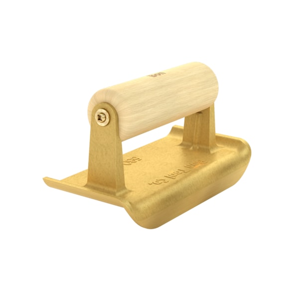 Bon Tool Edger, Bronze 6" X 2 3/4", 1/4" Radius X 5/8" Lip Wood Handle - 12-580