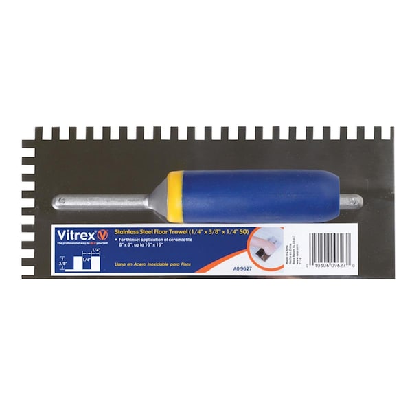 Gizmo 49916Q 4.5 x 11 in. Square Notch Trowel - GI3314806