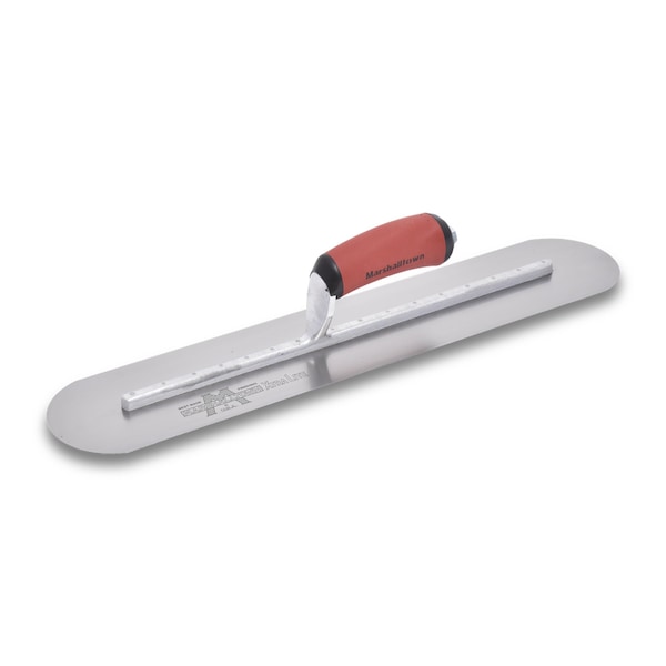 Marshalltown Fully Rounded Finishing Trowel, Concrete Finishing Trowel, High Carbon Steel, 18 x 4 inch Trowel - MXS81FRD