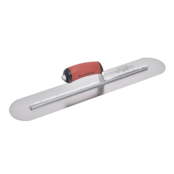 Marshalltown Fully Rounded Finishing Trowel, Concrete Finishing Trowel, High Carbon Steel, 18 x 4 inch Trowel - MXS81FRD