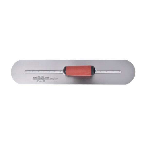 Marshalltown Fully Rounded Finishing Trowel, Concrete Finishing Trowel, High Carbon Steel, 18 x 4 inch Trowel - MXS81FRD