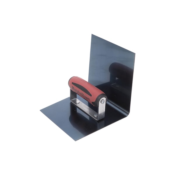 Marshalltown Concrete Step Tool, Concrete Tool, Cove Step Tool, Blue Steel Concrete Tool, 6 x 6 x 6 inch Blade - 174BD