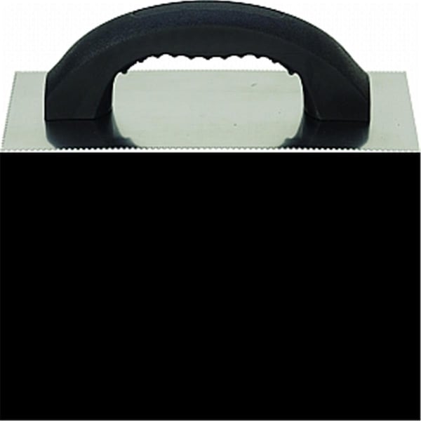Vortex 19040 4.25 x 9.25 in. Square Notch Adhesive Trowel Steel Blade - VO3573178