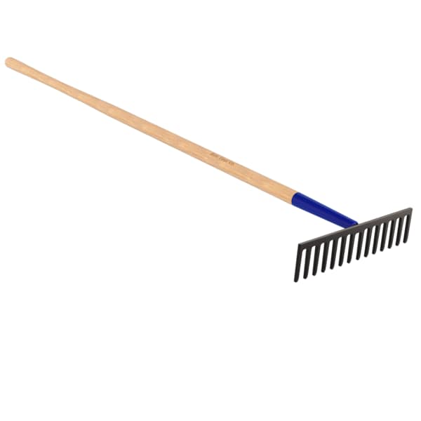 Bon Tool Bon 14-639 Road Rake, Heavy Duty 15 1/2", 66" Wood Handle - 14-639