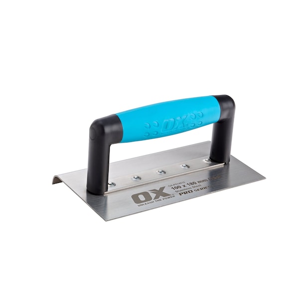 Ox Tools Pro SST Medium Edger - OX Grip | 4" x 7" / 100 mm x 180mm | Radius - 3/8" / 9.5mm - OX-P014510